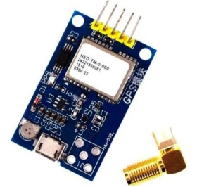 Resim Emay Center Neo-7m Çift Taraflı Gps Mini Modülü - HW-539, Arduino Shield Mini Gps Modül 