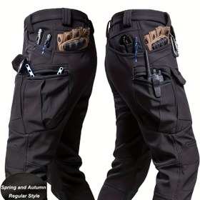 Resim Erkekler için Çok Cepli Tasarımlı Şiddetli Kullanım Dış Mekan Cargo Pantolon - Her Arazi Yürüyüş, Kamp ve Antrenman Pantolonu, Dayanıklı Kumaş, Erkekler için Yürüyüş Kargo Pantolonu, Erkekler için Av Pantolonu, Erkekler için Termal Kargo Pantolon, Erkekler için Ağır Hizmet Tipi Kargo Pantolon, Erkekler için Ordu Kargo Pantolonu, Erkekler için Kamuflaj Kargo Pantolon, Erkekler için Kışlık Cargo Pantolon, Erkekler için yürüyüş pantolonları, Erkekler için atölye pantolonları, 