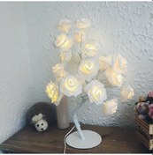 Resim Sones Gül Başucu Gece Lambası Kız Kalp Odası Dekorasyon Masa Lambası, Ac 220v 