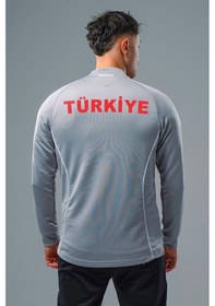 Resim Hummel Target Milli Takım Antrenman Eşofman Üstü Gri 