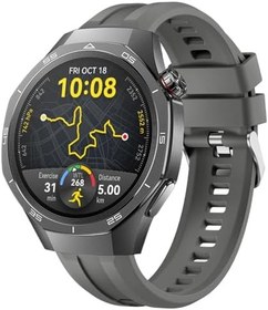 Resim Sneezy Huawei Watch GT5 Pro 46mm İle Uyumlu Spor Silikon Metal Tokalı Soft Saat Kordonu 