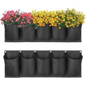 Resim Bundera Wazon Çiçeklik Bahçe Balkon Bitki Çiçek Saksı Standı Siyah 