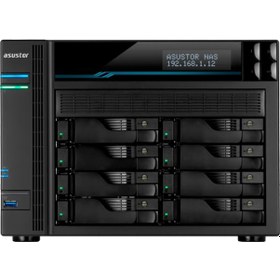 Resim Asustor Lockerstor 8 AS6508T 8 GB 8 Yuvalı NAS Depolama Ünitesi 