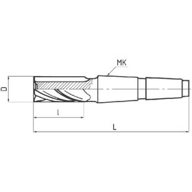 Resim Fett 63mm Jit Dın845 Hss C210Mk Konik Saplı Parmak Freze 