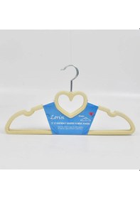 Resim Lorin 5'li Kadife Elbise Askısı Bej 