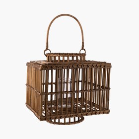 Resim Garlo Rattan Kare Fener 35x35x35 cm 