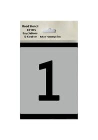 Resim Stencil Rakam Boyama Şablonu X010-sayı Rakam Yüksekliği 5 Cm 