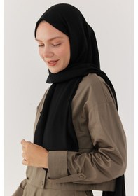 Resim Mirsoy Scarf Jazz Şal - Siyah Siyah 