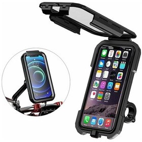 Resim Bisiklet Telefon Tutucu, 360 Dönebilen Su Geçirmez Evrensel Bisiklet Telefon Tutucu 5.5-6.8 İnç Ak Diğer 
