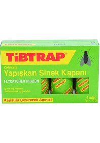 Resim Tibtrap Yapışkan Sinek Kapanı 4 Lü Beyaz 