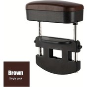 Resim Dashanshop Universal Araç Kolçak Kutusu Ayarlanabilir Dirsek Rampası Konsol Depolama A-brown Lyy-1003 