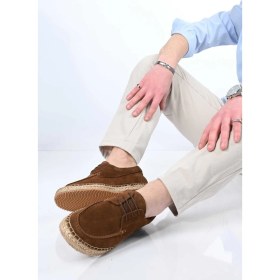 Resim Bestello Bağcıklı Kauçuk Taban Hakiki Deri Hasır Detaylı Loafer 333-1893 Erkek Ayakkabı 