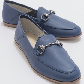 Resim Luvishoes F03 Lacivert Cilt Kadın Babet Lacivert 