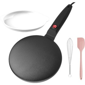 Resim Eckooing Yapışmaz Kaplama Elektrikli Krep Tavası Ab Fişi (Yurt Dışından) 