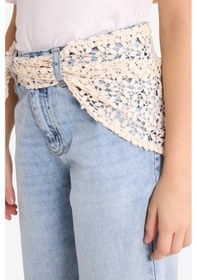 Resim Defacto Kız Çocuk Straight Fit Geniş Paça Jean Pantolon G3634a825aunm28 Mavi-nm28 
