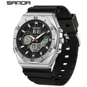 Resim Oldfriend Sanda Erkek Spor Kasa Çift Ekran Suya Dayanıklı Kronometreli Digital Analog Kol Saati Diğer 