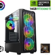 Resim Xaser Thunder X850 007 R7 7700 32 GB 1 TB SSD 16 GB RTX5060 Ti Free Dos Masaüstü Oyuncu Bilgisayarı 