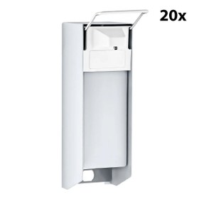 Resim Manuel Dezenfektan Dispenseri - 1000 ml - 20 Adet - Paslanmaz Çelik 