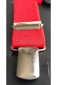 Resim Yage Kırmızı 2,5 Cm Pantolon Askısı 