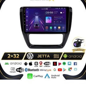 Resim Volkswagen Jetta 2+32gb Android 13 Kablosuz Carplay 2011-2018 Na 