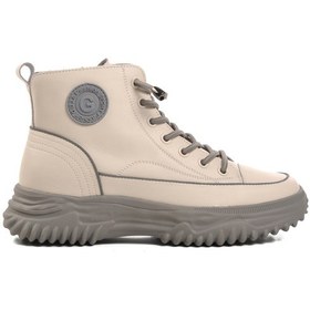 Resim Guja Gri Bağcıklı Fermuarlı Kadın Sneaker Bot Çok Renkli 