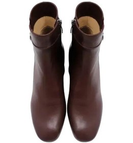 Resim Poletto Hakiki Deri Kahve Bot Topuklu 9916 01-1355 Kahve 