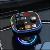 Resim Gül İletişim Araç Fm Transmitter Bluetooth USB Mp3 Sd Kart Çakmaklık Girişli C20 