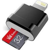 Resim Microdrive 8pin - Tf Kart Adaptör Mini İphone Uyumlu & İpad Uyumlu Tf Kart Okuyucu, Kapasite: 32gb Siyah , Boyut:32gb 
