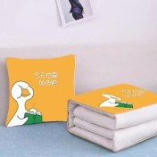 Resim Zhuque Üzerinde Logo Baskılı Ikisi Bir Arada Yastık Yorganı, Çok Fonksiyonlu Araba Kanepe Yastığı Yorganı (Yurt Dışından) 