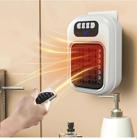 Resim Willowhaven Beyaz Duvar Tipi Fanlı Isıtıcı, Enerji Tasarruflu Taşınabilir Ofis Yatak İçin 