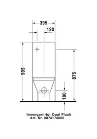 Resim Duravıt Caro Rezervuar 0872500085 
