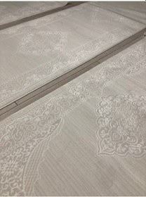 Resim Dinarsu Halı Nepal Delüks Akrilik Yatak Odası Seti+krem Renk 