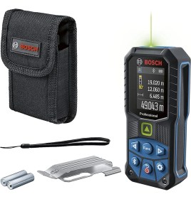 Resim Professional Glm 50-27 Cg Lazerli Uzaklık Ölçer (50M Ölçme Alanı, 2 x Aa Pil, Ip 65 Toza Karşı Koruma Sistemi, Yeşil Lazer, Koruma Kayışı, Bel Kancası, Koruma Çantası) Amazon Özel Ürün 