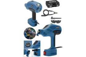 Resim Schatz 300 Amper Sjs Metal Şanzıman Çift Kart Çift Soğutmalı El Tipi Invertör Elektrot Kaynak Makinesi Mavi 