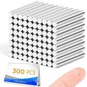 Resim 300 adet 2*1mm yuvarlak mıknatıslar, ofis ve mutfak kullanımı için uygun 