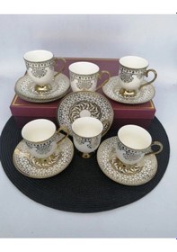 Resim Şnr 101881 Kahve Fincanı Eliza 6'lı Beyaz 