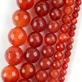 Resim Takı Yapımı DIY Bileklik Kolye Aksesuarları için 4mm-12mm Doğal Oymalı Kireç Taşı Ağıt Taşı Yuvarlak Uzatma Parçaları 15 inç 
