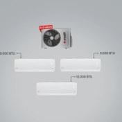 Resim Arçelik ZM18103 A++ 9+9+12 BTU Iç - 18000 BTU 1+3 Multi Inverter Klima 