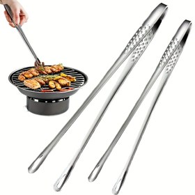 Resim 1 adet/2 adet paslanmaz çelik çok amaçlı mangal, ekmek ve buz klipsi - barbekü, fırın ve kamp için ideal | restoranlar ve aileler için dayanıklı mutfak aletleri 