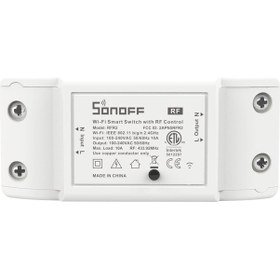 Resim Moveevo Sonoff Rf Akıllı Anahtar Beyaz - Wifi Ve 433mhz Rf İle Uzaktan Kontrol, Zamanlama Fonksiyonu, Google Home Ve Ifttt Uyumlu 
