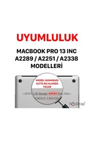 Resim Novstrap Apple Uyumlu MacBook Pro 13 İnç M1 M2 A2338 A2289 A2251 İle Touchpad Trackpad Koruyucu Film 