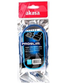 Resim Akasa Proslim Sata Iii 50Cm Kablo Mavi 