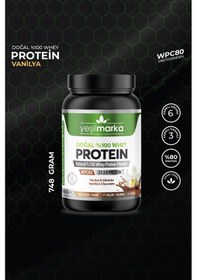 Resim Yeşilmarka Doğal Whey Protein Tozu – Çikolata / Vanilya 748 Gr 