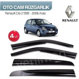 Resim Renault Clio 2 1999 - 2008 Arası 4Lü Cam Rüzgarlık 