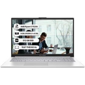 Resim Asus Vivobook Go 15 E1504FA-NJ115 BT4 Ryzen 5 7520U 15.6" 8 GB RAM 512 GB SSD FHD FreeDOS Laptop 