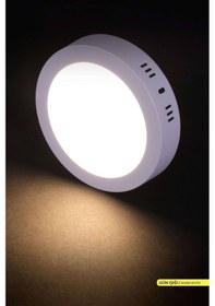 Resim ACK Sıva Üstü Yuvarlak LED Panel Armatür AP03-01200 3000K Gün Iş Beyaz 