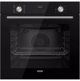 Resim Uğur Uaf 6011D Scpet Fry Art Siyah Ankastre Fırın 