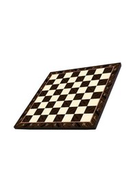 Resim Büyük Boy Katlanır Ceviz Desenli Mdf Ahşap Satranç Tahtası 43x43 Cm 