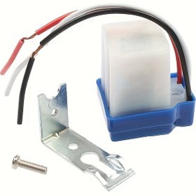 Resim 1 adet AS-10 12V 10A Otomatik Açma/Kapama Fotoğraf Sensörü - Optik Hassasiyetli, Üç Telli Kurulum, LED, Floresan ve Akkor Işıklar için 3-5S Gecikme - Enerji Verimli Sokak Aydınlatması için İdeal 