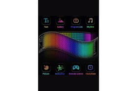 Resim Wearfitpro LED Matrix Panel Dijital Ekran Kumandalı App Kontrollü LED Ekran 